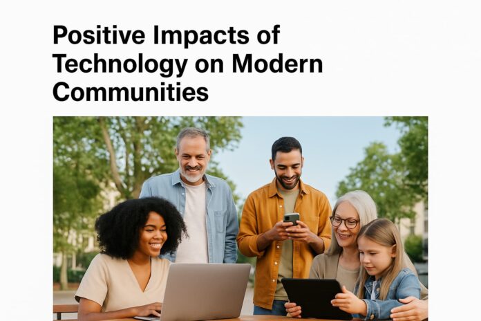 Positive Impacts of Technology on Modern Communities Positive Impacts of Technology on Modern Communities